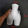 Big Butt Flower Vase Abstract Human Body Vase Arts Flower Pot Modern Simple Half-length Study Office Rein Home Decoration 210409