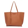 Bolsos de compras Diseñador Moda Hombro Big Women s Shopper Leather Casual Tote Vintage Luxury Bolsos para 220309