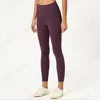 LU LU LIMÕES vfu feminino Fitness Atlético Sólido roupa de ioga calças terno cintura alta Esportes Levantando Quadris Desgaste de Academia Leggings Elástico Treino Cores Sólidas