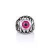 Persoonlijkheid Ring Hip Hop Unisex Vrouwen Mannen Punk Eyes Claw Biker Gothic Ring Maat 8 9 10 11