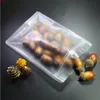 Flat Pouches Matting Transparent Storage Bag Mylar Zip Lock Packaging Bags Food grade plastic bagsgoods