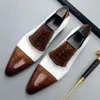 Hommes en cuir PU chaussures de mode à talons bas mocassins robe printemps bottines rétro classique hommes décontracté YK413 211103