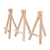 8x15cm Mini treppiede in legno naturale Cavalletto Decorazione di nozze Pittura Piccolo supporto Menu Board Accessoriy Stand Display Titolari DD283