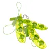 Fidget Toys Antistress Squeeze Edamame Porte-clés Soulager Le Stress Jouet Squeeze Beans Surface Emotion 7 * 2 * 1.5cm