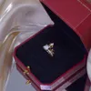 Bagues de cluster Luxe Shine Zirconia Crown Bague pour femmes 14K Real Gold Charm Exquis Diamant Bague Anillos Bijoux Pendentif Cadeau d'anniversaire