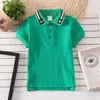 Jongens zomer Kraag Polo's T-shirt Mode Gestreepte kinderkleding Kinderen Korte mouw 6 kleuren Tees kinder katoenen Tops clot5289347