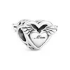 Designer-Schmuck 925 Silber Armband Charm Bead passend für Pandora Angel New Love Heart Blue Crysta Slide Armbänder Perlen European Style Charms Perlen Murano