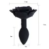 Erotic Silicone Rose Butt Plug Adult Anal Sex Toys for Women BDSM Anal Prostate Massager Flowers Tail Butt Plug 18+ Sex Products X0401