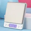 Multifunctional electronic scale with backlit kitchen baking 0.1g double tray jewelry scales