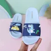 Summer Children's Slippers For Boys Girls Slippers Dinosaur PVC Flip Flops baby Non-slip Beach Sandals Kids Home Bathroom 211119