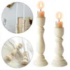 Candle Holders Nordic Retro Stand Tabletop Column Candlestick Wood Classic Craft Table Wedding Centerpieces Party Dinner Decor