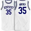 Nikivip Custom Kevin Grevey #35 Kentucky Basketball Jersey Stitched White Black Size S-4XL Alla namn och nummer toppkvalitetströjor