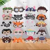 Childrens Máscara dos desenhos animados Animal sentiu máscaras personalizável evento de Natal festa de aniversário 9 estilos ship free 100