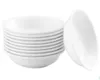 200pcs Plastic Seasoning Dishes Round White Sauces Plates Snacks Dish Storage Trays Plate Saucer Food Container