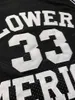 Ship från US Lower Merion # 33 Bryant Basketball Jersey College High School Mäns All Stitched Black Storlek S-3XL Toppkvalitet