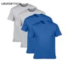 Acquista Two Get Two T-shirt da uomo in cotone Classica 2020 Manica corta O-Collo maglietta Tinta unita Estate Allentata T-shirt di base per uomo Y0322