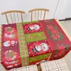 Christmas Table Runner 33*180cm/13*71 inch Polyester Cotton Fabric Dining Tables Wedding Party Snow Man Elk Floral Soft Tablecloth Decoratio