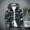 Men's Camo Jackets Spring Autumn Casual Coats Hooded Jacket Camouflage Fashion Male Outwear Brand Clothing 5XL 211029