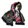 dames039S sjaal goede kwaliteit 100 kasjmier materiaal print bloemen patroon dunne en zachte lange sjaals voor vrouwen maat 130 cm 1306124318