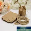 Nouveau Creative Kraft Papier Bonbons Coffrets Cadeaux Lanterne Hexagone Forme Faveurs De Mariage Cadeau Emballage Boîtes Dragee Chocolat Boîte Bags1