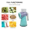 Multifunctional Meat Grinder 4 In 1 Manual Vegetable Cutter 430 Stainless Steel Blade Fruit Shredding And Slicing Machine 2107065208868