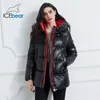 الشتاء سترة عالية الجودة مقنعين معطف المرأة أزياء جاكيتات الشتاء الدافئة امرأة الملابس عارضة ستر GWD19502I 210819