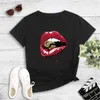 Damskie letnie koszulki z nadrukiem dolara Trend w modzie Street koszulki z krótkim rękawem topy projektant kobiet jednokolorowe t-shirty odzież codzienna