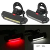 Bisiklet LED Işık Su Geçirmez USB Şarj Edilebilir Ön Geri Arka Kuyruk Işıkları Bisiklet Güvenlik Uyarı Işığı Bisiklet Lambası