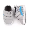 Chaussures de bébé Spring First Walkers Checkered Baby Lace Up Tolevas Chaussures Soft Bottom Barf Boy Girl Sh 68