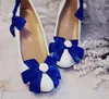 blue butterfly shoes