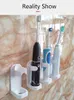 1 PC Toothbrush Stand Rack Organizador Elétrico Toothbrush Tooth Tooth Tooth Suporte de Parede Space Space Saving Bathroom Acessórios 211130