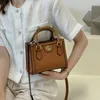 Sole by designer nieuwe kleine vierkante tas Mode rode dezelfde draagbare messenger damestas bamboe handtas portemonnee