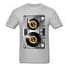 Old School Cassette Tee-Shirt NONSTOP Play Tape T Shirt Electronic Music Rock Tshirts For Men Birthday Gift Band T-Shirt 210716