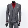 (Jacken + Weste + Hosen) Neue 2021 Mode Boutique Reine Farbe Bräutigam Hochzeit Kleid Anzüge Männer Dünne Formale Business-Blazer Anzüge X0909