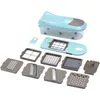 Vegetable Cutter Mandoline Slicer Dicer Garlic Onion Fruit Presser Chopper With 8 Blades 8 Dicing Kitchen Tools 210423