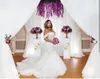Dantel Aplike Mermaid Gelinlik Kapalı Omuz Korse Yukarı Sırt Sweep Tren Artı Boyutu Gelinlikler Afrika Evliliği