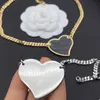 2021 luxury designer necklace for men love charm chain girls silver heart shaped pendant design women couple feng shui friendship 1855