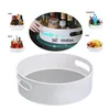 Plastic Lazy Rotating Storage Container - Non-Slip 9" & 12" Rotating Organizer tray for Kitchen Pantry, Cabinet, Bathroom 211110