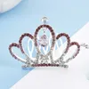 Children's Princess Crown Headwear Diamond Hair Clip Alloy Wedding Performance Jewelry Hairpin Accessories 2021 Summer Barrettes