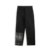 Pantalon de bureau décontracté formel pour hommes, design d'affaires, jambe large, coton social, couleur noire, costumes 210524