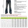 Men039S 청바지 남성 Big Flared Bootcut Leg 바지 느슨한 남성 디자이너 Classic Denim Bell Bottom Hosen Herren8388813