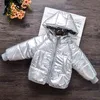 Cappotto trapuntato in cotone con cappuccio a maniche lunghe alla moda per neonati / bambini 210528