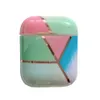 Luksusowy Coloful Universal Marmur Geometria TPU Case Airpods Pro 1 2 3 Pełna pokrywa ochronna dla AirPOD 1st 2ND 3ND Generation Okładki odporne na wstrząsy