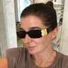 Gafas de sol para mujer Mujeres Marca Diseñador de moda 0096S Rectángulo Marco completo Negro Doble B Estilo Hombres Gafas con estuche CGZYDH01 s