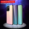 Colorful tempered glass phone Cases gradient ramp for iPhone 6 7 8 X 11 12 pro Max S9 S10 S21 Ultra case7376455