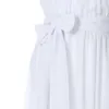 Robes de maternité pour femmes Robes à col rond Enceinte Drapé Photographie Props Casual Soins infirmiers Bohème Cravate Lâche Longue Robe Tops Q0713