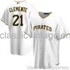 Roberto Clemente #21 White Baseball Jersey XS-6XL Stitched Men Women Youth baseball Jersey