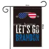 45 cm x 30 cm Let's Go Brandon Garden Flag pour les drapeaux électoraux du président Trump