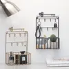 Hooks Rails Wall Monted Mail en Key Holder 7 Hook Rack Organizer Pocket Letter Sorter voor ingang Keuken Home Office Decorhooks