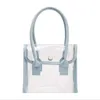 HBP Mini PVC женская сумка Tote Blue